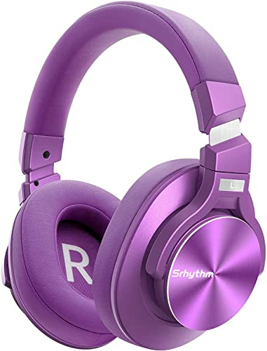 Srhythm NC75 Pro Casque Audio sans Fil Bluetooth V5.0 à Réduction de Bruit Active, Jusqu´à 40H, Casque Supra-Aural Microphone,Charge Rapide Oreillette Haute Fidelité