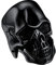 U7 Herren Statement Ring Schwarz Totenkopf Ring Gotik Punk Totenschädel Design Bandring Modeschmuck Street Style Accessoire für Männer Jungen(Ring Größe 54)