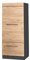 Vicco Armario para microondas Fame-Line, Roble Dorado/Antracita, 60 cm