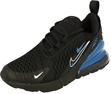 Nike Air Max 270 GS Trainers FB8032 Sneakers Schuhe (UK 6 us 7Y EU 40, Black Marina Blue White 001)