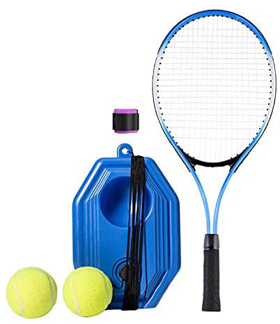SM SunniMix Attrezzatura da Allenamento da Tennis, Racchetta da Tennis, Palla da Rimbalzo per Allenatore di Tennis con Corda Elastica, Set da Rimbalzo da Tennis Durevole, Stile B