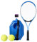 SM SunniMix Attrezzatura da Allenamento da Tennis, Racchetta da Tennis, Palla da Rimbalzo per Allenatore di Tennis con Corda Elastica, Set da Rimbalzo da Tennis Durevole, Stile B