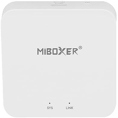 LIGHTEU®, Milight Miboxer 2,4 GHz Gateway für alle LED Lampen, Downlights und Lichtleisten der Milight Serie. Controller unterstützen die TUYA APP Steuerung, Alexa Google Home Sprachsteuerung, WL-box2