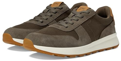 TOMS Trvl Lite Retro, Scarpe da Ginnastica Uomo, Water Repellant Canteen Suede Vintage Twill, 42.5 EU
