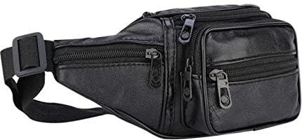 Happyyami Gürteltasche Aus Rindsleder Praktische Hüfttasche Für Herren Tragbare Laufzubehör-möglichkeit