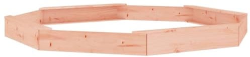 vidaXL Sandkasten, Achteck Sandkiste mit Sitzen, Sandbox mit bodenlosem Design, Holz Spielzeug für Garten Outdoor, Massivholz Douglasie