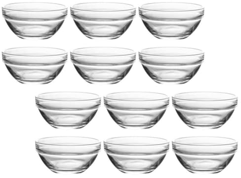 HOLIDYOYO Ensemble De Bols À Pudding En Verre Robuste Et De Petits Bols À Gelée Pour Restaurant Chinois À Usage Domestique