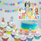 25 piezas perro azul Decoracion Tarta,Temática azul Decoracion Tarta,Decoración de pastel de cachorros de dibujos animados,decoración temática de fiesta de cumpleaños para niños