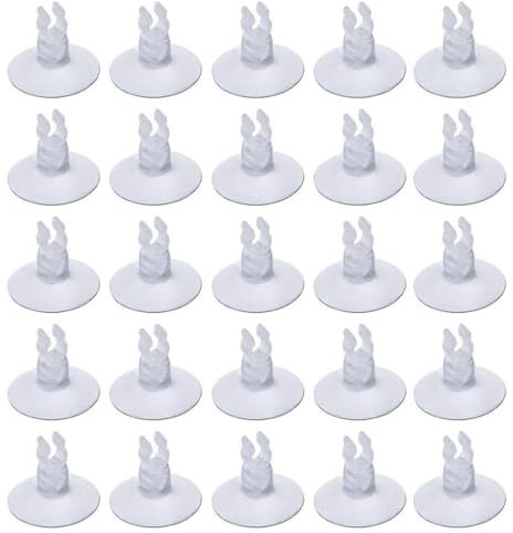 OPDUO 25 pcs Aquarium Fish Tank Suction Cup Sucker Holders for Air Line Tube Hose Pump,Suction Aquarium Suction Cups Airline Suction Cup for Fish Tank Tubing Clear Holders Clips Clamps