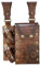 HiiFeuer Mittelalterliche Alchemie Kunstleder Gürteltasche mit 2 Kork Zaubertrank Fläschchen, Fantasy Wizard Hüfttasche Side Pack für Halloween (Hellbraun B)