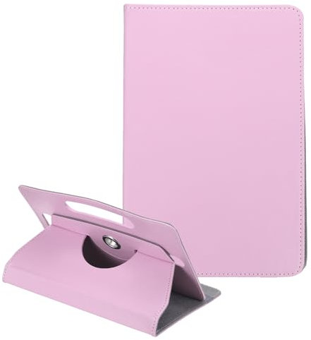 sourcing map Universal 9 Inch Tablet Case, PU Leather 360 Degree Rotatable Protective Cover Case for 9.0-9.7 Inch Tablet, Pink