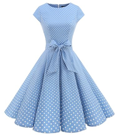 Midi Wedding Guest Dress A-Line Cocktail Party Dresses for Women SkyB L