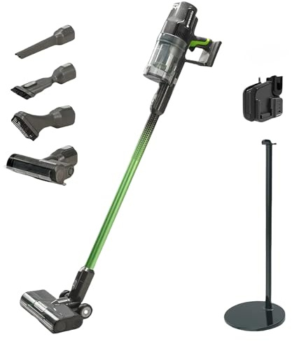 Greenworks 4701007, 24V Stick Vac, Stand, Deluxe, Green, Vert