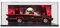 HCAEIOFJ Transparente Acryl-Vitrine für Lego 76328, anwendbar für Batman: Die klassische TV-Serie Batmobil entworfene Displaybox (nur Vitrine) (schwarze Unterseite + Hintergrund)