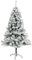 Árbol de Navidad Artificial Extra frondoso, Altura de 120 cm / 150 cm / 180 cm / 210 cm, Estructura Desmontable, Ramas Abatibles, Soporte Metálico Plegable (PVC Nieve Extra frondoso 210CM)