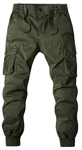 Four Seasons Mens Plus Size Pants Fashion Multicolor Casual Salopettes. House Memory, Vert, XL