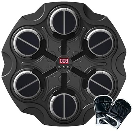 Musikalische Boxmaschine, Boxset zur Wandmontage, kabelloses Sportspielzeug für Boxen, intelligentes Spielzeug zum Schlagen mit Boxhandschuhen, Trainings-Boxmaschine