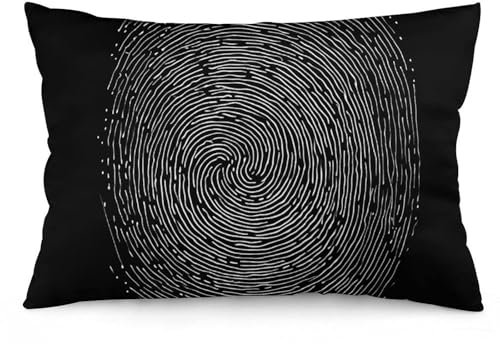 VFMKT Weicher dekorativer Kissenbezug, moderner Sofakissenbezug, Fingerabdruck-Kissen für Sofa, Couch, Bett, Standard-Queen-Size-Größe, 30,5 x 50,8 cm