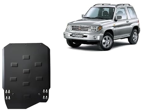 Scut Protection Stahl Unterfahrschutz für Getriebe kompatibel mit für Mitsubishi Pajero Pinin (1997-2007) Scut Protection