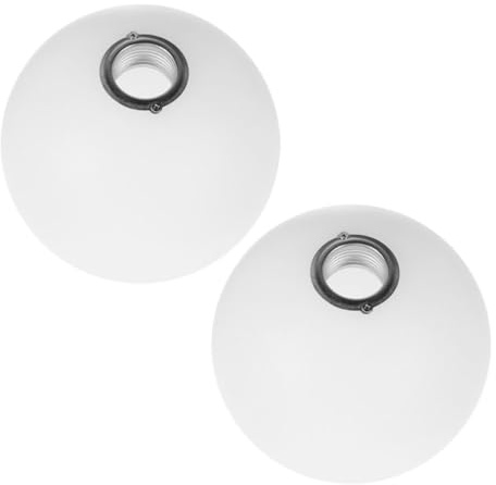 Pantalla de Lámpara G9 de Plástico Blanco, Lote 2, 60mm | Tulipas para Lamparas, Diseño Blanco Lechoso Elegante, Aptas Dormitorio y Comedor