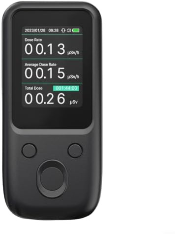 HOHOVYVY Contatore di Geiger Radioattività, Per Contatore Violino, Rilevatore di Radiazioni ER105D Per Raggi Gamma, Beta e Raggi X, Portatile, Ricaricabile USB-C