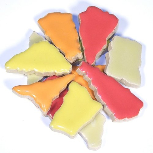 Unbekannt Flip Keramik - Farbmischungen Inhalt 3 kg, Farbe Rot Mix