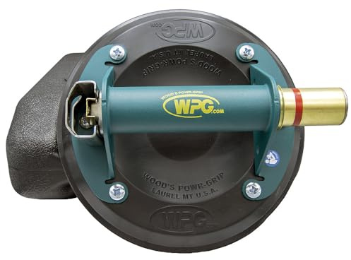 Wood's Powr-Grip N4950 8 Vacuum Suction Cup Lifter w/Case