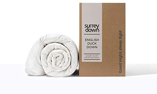 Surrey Down Company White Duck Down Duvet, 10.5 Tog, Super King