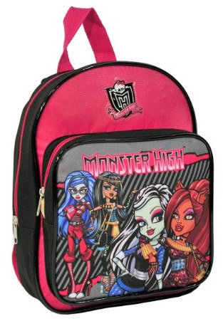 Kids Monster High Mochila Infantil, Negro y Rosa