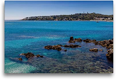 CALVENDO Leinwand · Premium Textil-Leinwand 45 cm x 30 cm quer CÔTE D’AZUR