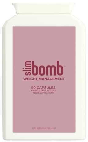 Slim Bomb Natural Herbal Slimming Pill for Weight Loss Fat Burner Appetite Suppressant 30 Day Supply
