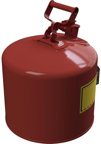 Justrite Sicherheitsstahlspender Typ I mit Bodenventil Nr. 08902, 19 L, Rot