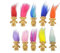 Mini-Trol-Puppen, verschiedene Haarfarben, Vintage-Glückspuppen, Action-Figuren, 3 cm, chromatisch, bezaubernd, süße kleine Jungs, Sammlung, Schulprojekt, Kunsthandwerk, Partygeschenke, 10 Stück