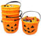 JOYIN Halloween Trick or Treat Pumpkin Bucket Jack O Lantern Candy Basket Halloween Party Supplies Pumpkin Pails with Handle (6 Pack)