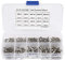 240 pz M2 M2.5 M3 Hex Socket Vite in acciaio inox testa a bottone esagonale Dado Set Assortimento Kit con Scatola di Plastica