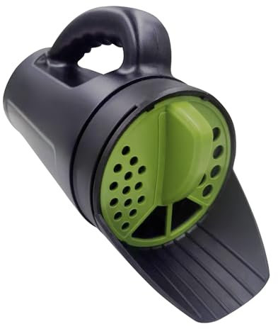 TIPU Hand Spreader Shaker, Handheld Spreader for Salt, Ice & Snow Melt, De-Icer, Seed and Fertilizer, Multiple Adjustable Opening Sizes - Up to 80 Oz