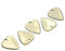 Vbest life 5 Stück Metall Premium Plektrum für Ihre Elektrische Akustik oder Bassgitarre Musikinstrumente Zubehör(Gold)