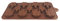 Pralinenform Silikon Hanfblatt I Silikonform Eiswürfel I Schokoladenform I Förmchen I Backform I Chocolate Mold I 22,5 x 10 x 1cm I Cannabisblatt I Farbe: Braun