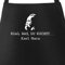MoonWorks® Grill-Schürze Kochschürze für Männer egal was du kochst... Karl Marx lustiger Spruch Kalauer schwarz unisize