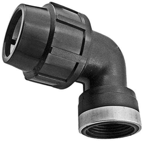 Winkel mit Innengewinde 1 IG Kupplung Verbinder - PP-Fitting für PE-Rohr-AußenØ 25mm
