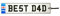 England - Best Dad Number Plate Car Air Freshener (Fun Birthday/Father's Day/Xmas Christmas Stocking Filler/Secret Santa/Novelty Scented Gift)