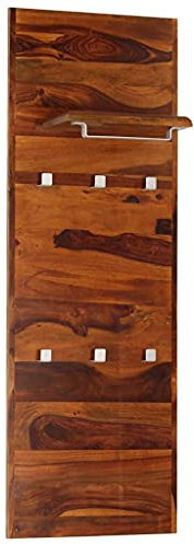 CHAHO Eingang Garderobe Garderobenpaneel Flurgarderobe 1 Stk. Altholz Massiv Retro Rosenholz Wandgarderobe