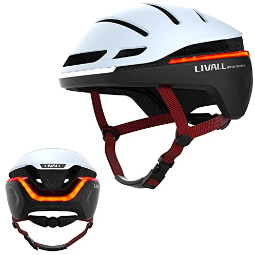 LIVALL EVO21 Smart Helm, Radfahren Berg Bluetooth Helm, Wireless Blinker Rücklicht Einstellung, SOS-Alarm, Fahrrad