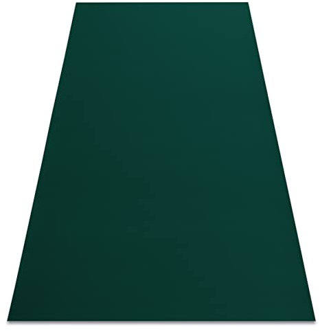 rugsx Tapis Moderne antidérapant Rumba pour la Cuisine, Le Hall, Le Couloir, Le Salon, la Chambre, Solide, Vert Bouteille 70x200 cm