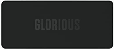 Glorious Gaming Sound Dampening Keyboard Mat - Stitched Edges, Absorbs Keyboard Sounds & Vibrations, Machine Washable, Non-Slip Base, Fits Most Compact Keyboards, 347 x 145 x 4mm - Black