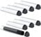 Hsei 8 Pcs Gaming Prism Playmat Tube 15 Inch Play Mat Poster Holder Tube Easy in and Out Playmat Case for Card Storage Toy Card Play Mat, Won't Roll Off Surfaces(Black, Clear)