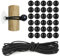 Prmape 31 Piezas Tensores Lona Piscina, 1pcs 10M Tensores Elasticos+30pcs Bola, Tensor de Goma Elástica para Lana De Piscina para Lonas, Pabellones,Tiendas de campaña, Camping
