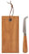 H&h confezione taste collection con coltello formaggio in acciaio inox manico in legno e tagliere in acacia cm 22x10