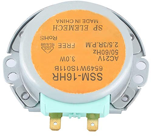 EVGATSAUTO Moteur de Four à Micro-Ondes, adapté pour Four à Micro-Ondes LG Série SSM-16HR 6549W1S011B Moteur de Plateau Tournant de Four à Micro-Ondes AC 21 V