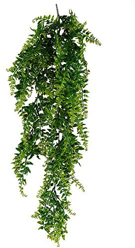 belupai Künstliche Hängepflanzen, 86,4 cm, Kleine Künstliche Topfpflanzen, Künstliche Hängepflanzen, Künstliche Efeu-Weinblätter für Wand, Haus, Zimmer, Terrasse, Innen- und(Grün)
